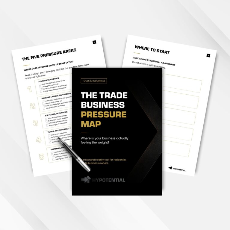 Hypotential downloadable resource, the trade business pressure map