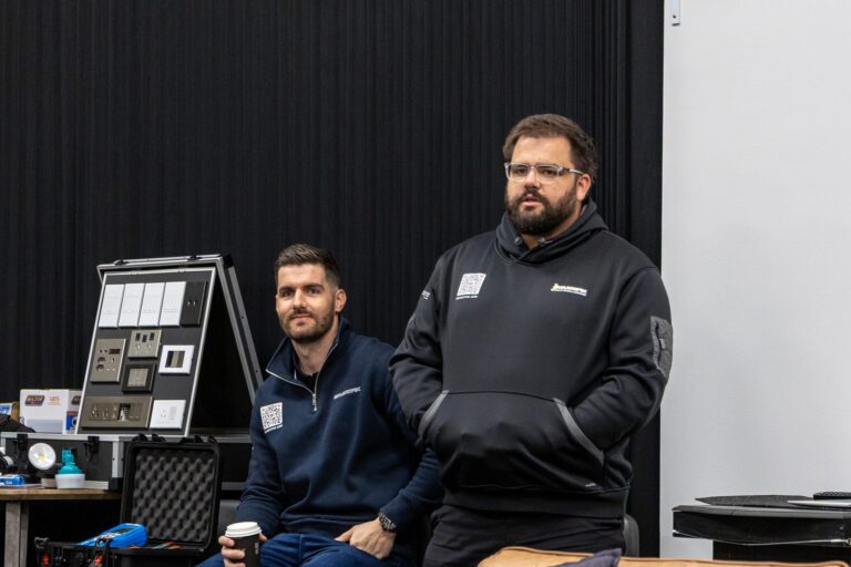 Smartfix leaders at a team toolbox meeting